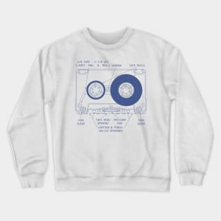 Anatomy of a Cassette Tape Crewneck Sweatshirt